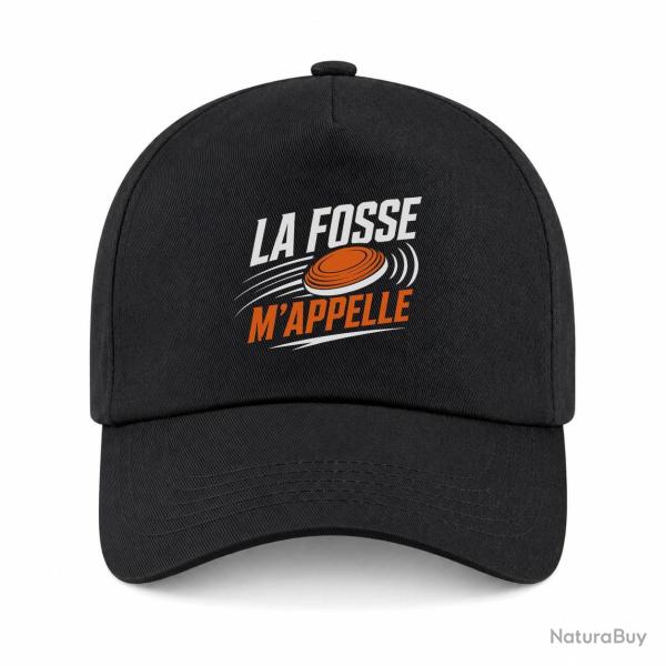 Casquette Ball Trap - La fosse m'appelle - Passion - Noir / Orange