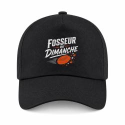 Casquette Ball Trap - Fosseur du dimanche - Tireur loisir - Noir / Orange