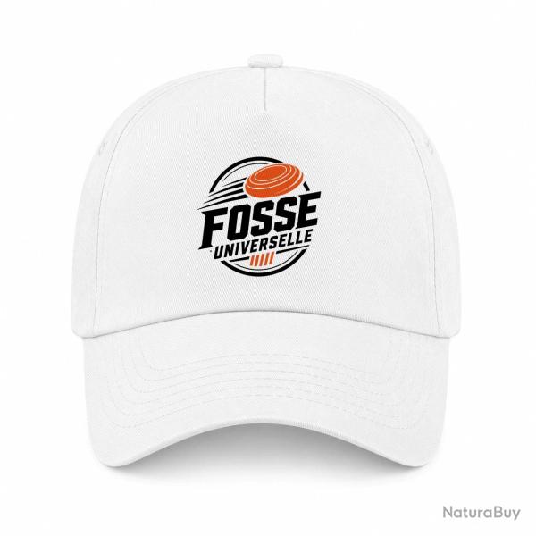 Casquette Ball Trap - Fosse universelle - S�rie de 25 - Blanc / Orange