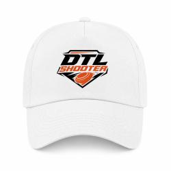 Casquette Ball Trap - DTL Shooter - Down The Line - Blanc / Orange