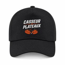 Casquette Ball Trap - Casseur de plateaux - Impact explosif - Noir / Orange