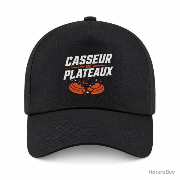 Casquette Ball Trap - Casseur de plateaux - Impact explosif - Noir / Orange
