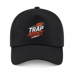 Casquette Ball Trap - Accro au Trap - Passion plateaux - Noir / Orange