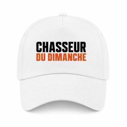 Casquette Chasse - Chasseur du dimanche - Orange - Blanc / Orange