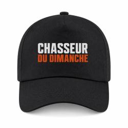 Casquette Chasse - Chasseur du dimanche - Orange - Noir / Orange