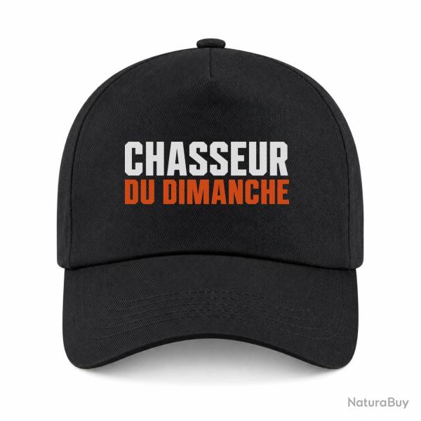 Casquette Chasse - Chasseur du dimanche - Orange - Noir / Orange