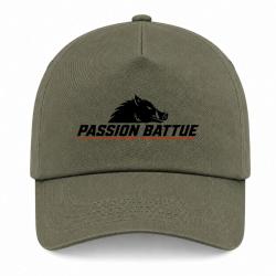 Casquette Chasse - Passion battue - Sanglier courant - Kaki / Noir / Orange