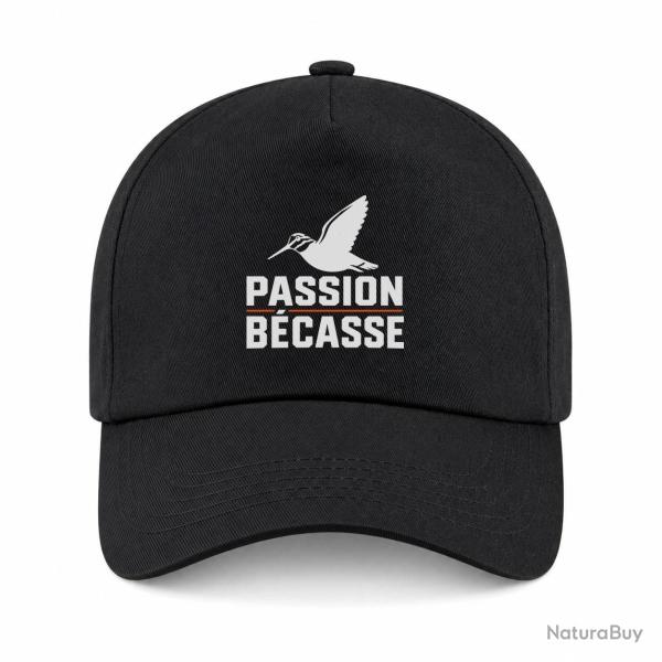 Casquette Chasse - Passion b�casse - Oiseau en vol - Noir / Orange