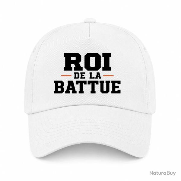 Casquette Chasse - Roi de la battue - Orange - Blanc / Orange