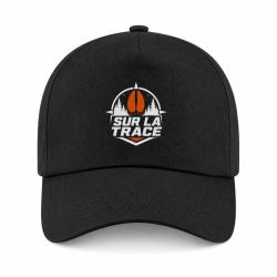 Casquette Chasse - Sur la trace - Empreinte de sanglier - Noir / Orange