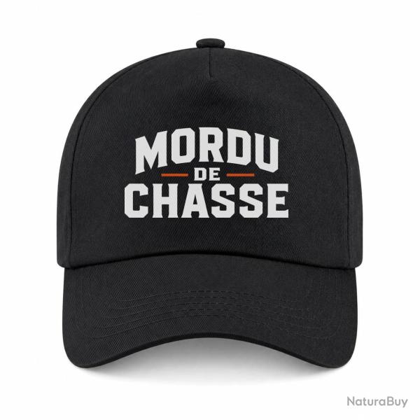 Casquette Chasseur - Mordu de chasse - Noir / Orange