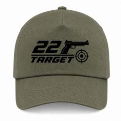 Casquette Tir Sportif - .22 Target - Kaki / Noir