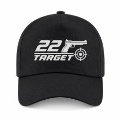 Casquette Tir Sportif - .22 Target - Noir