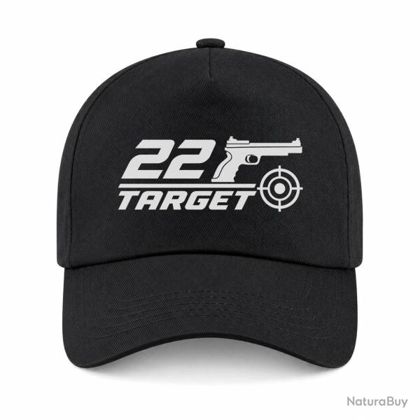 Casquette Tir Sportif - .22 Target - Noir