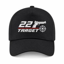 Casquette Tir Sportif - .22 Target - Noir / Orange
