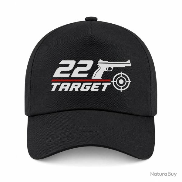 Casquette Tir Sportif - .22 Target - Noir / Orange
