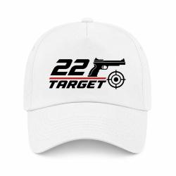 Casquette Tir Sportif - .22 Target - Blanc / Orange