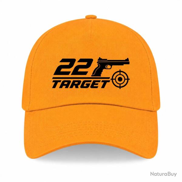 Casquette Tir Sportif - .22 Target - Jaune