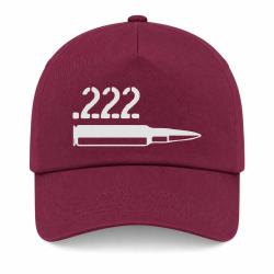 Casquette Arme - Cartouche 222 rem - Bordeaux