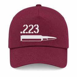 Casquette Arme - Cartouche 223 rem - Bordeaux