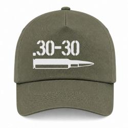Casquette Arme - Cartouche 30-30 - Kaki / Blanc