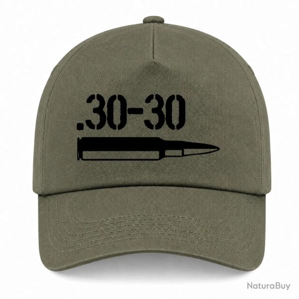 Casquette Arme - Cartouche 30-30 - Kaki / Noir