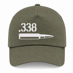 Casquette Arme - Cartouche 338 Lapua Magnum - Kaki / Blanc