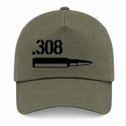 Casquette Arme - Cartouche 308 Winchester - Kaki / Noir
