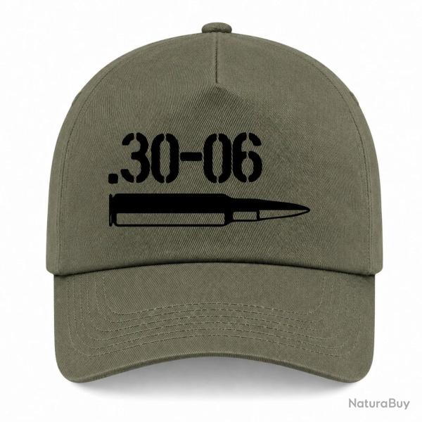 Casquette Arme - Cartouche 30.06 - Kaki / Noir