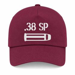Casquette Arme - Cartouche 38 Special - Bordeaux