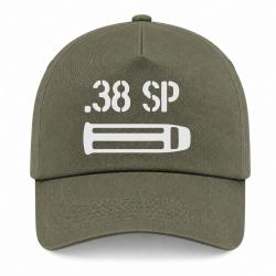 Casquette Arme - Cartouche 38 Special - Kaki / Blanc