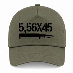 Casquette Arme - Cartouche 5.56&times;45 - Kaki / Noir