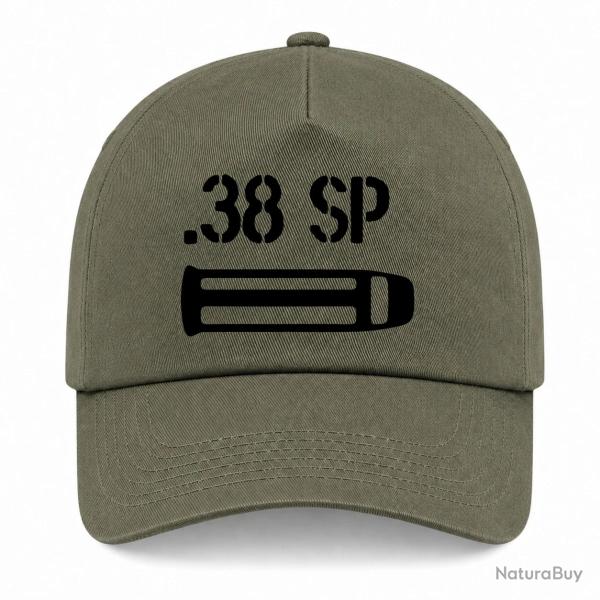 Casquette Arme - Cartouche 38 Special - Kaki / Noir