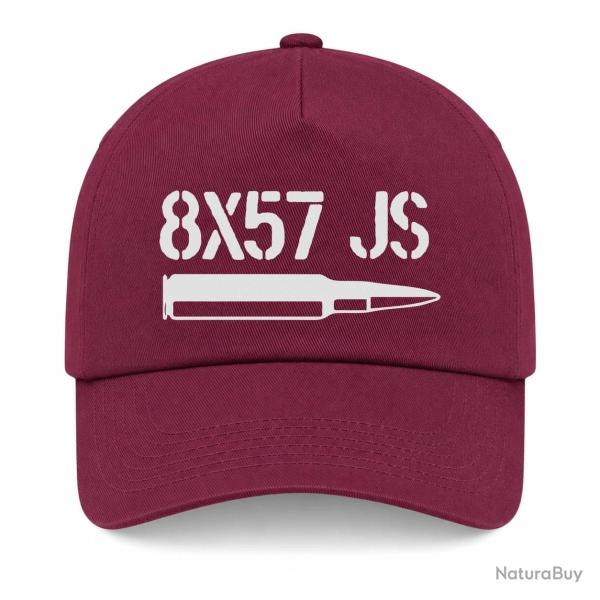 Casquette Arme - Cartouche 8x57JS - Bordeaux
