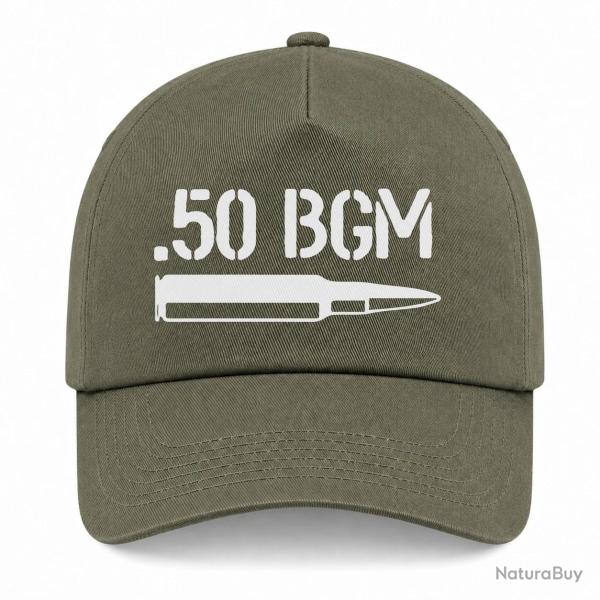 Casquette Arme - Cartouche 50 BGM - Kaki / Blanc
