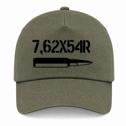 Casquette Arme - Cartouche 7,62x54r - Kaki / Noir
