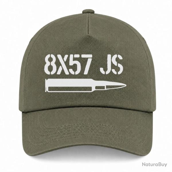 Casquette Arme - Cartouche 8x57JS - Kaki / Blanc