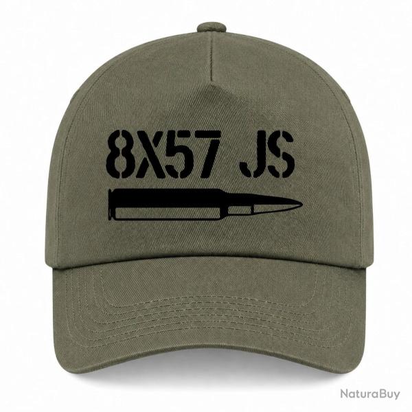 Casquette Arme - Cartouche 8x57JS - Kaki / Noir
