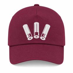 Casquette Arme - Cartouche Calibre 12 - Bordeaux