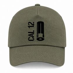 Casquette Arme - Cartouche Calibre 12 - Kaki / Noir