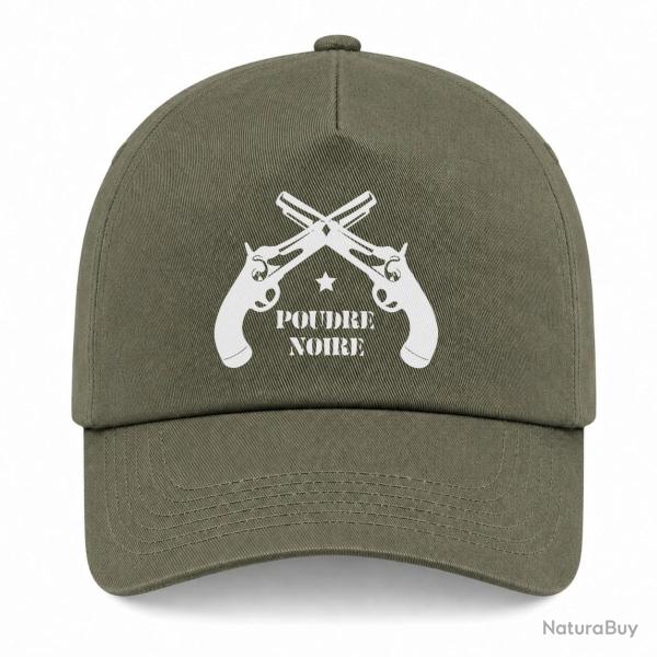 Casquette Arme - Poudre Noire - Kaki / Blanc