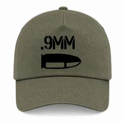 Casquette Arme - Cartouche 9mm - Kaki / Noir