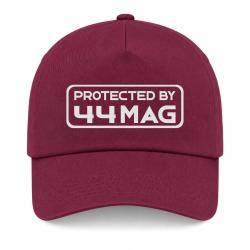 Casquette Arme - Protected By 44 magnum - Bordeaux