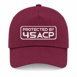Casquette Arme - Protected by 45 ACP - Bordeaux