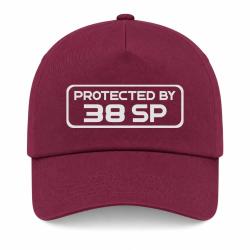 Casquette Arme - Protected By 38 Special - Bordeaux