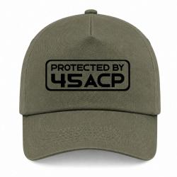 Casquette Arme - Protected by 45 ACP - Kaki / Noir