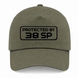 Casquette Arme - Protected By 38 Special - Kaki / Noir