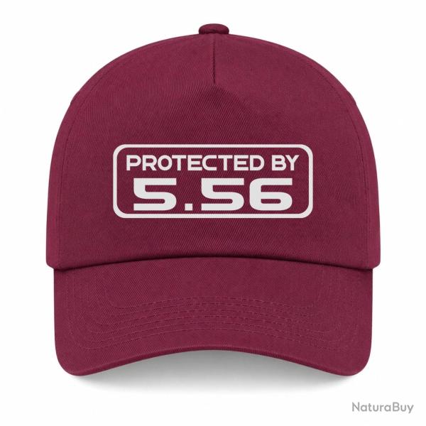Casquette Arme - Protected By 5.56 - Bordeaux