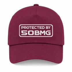 Casquette Arme - Protected By 50 BGM - Bordeaux