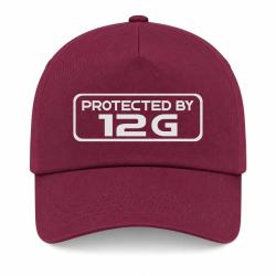 Casquette Arme - Protected By Calibre 12 - Bordeaux